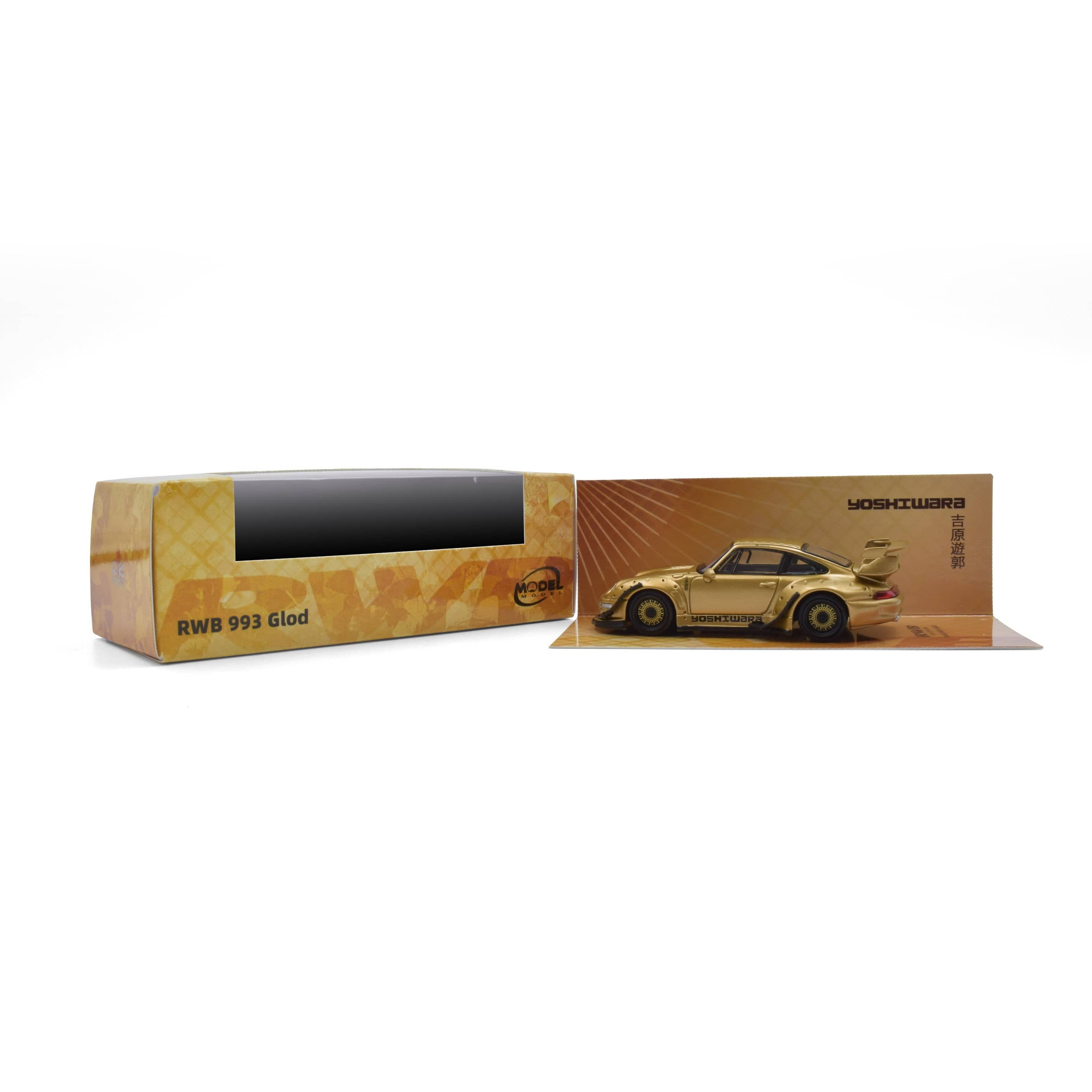Porsche 911 993 RWB Gold ModelModel 1:64 – Hanz Driven