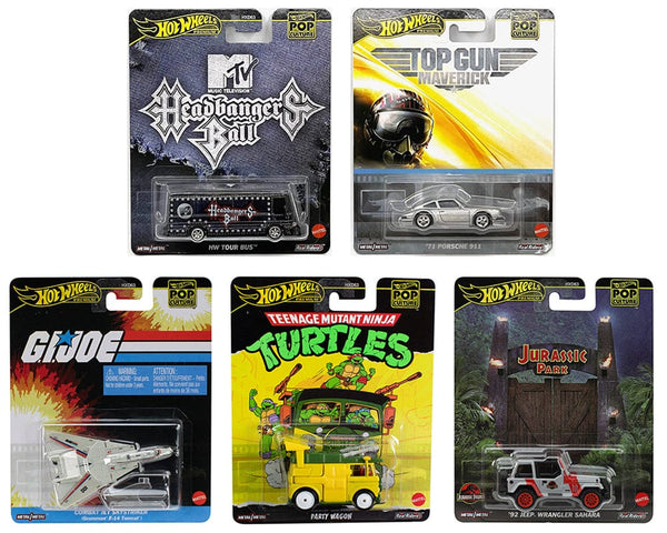 Hot Wheels 2025 Pop Culture K Assortment 5x Car Set