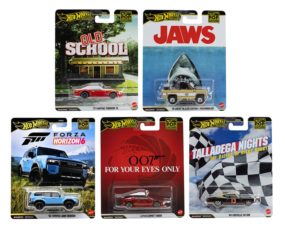 (PRE-ORDER) Hot Wheels 2026 Pop Culture T Assortment 5x Car Set HXD63-956T