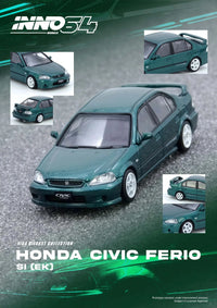  Honda Civic Ferio Si (EK) Green 1/64 by Inno64