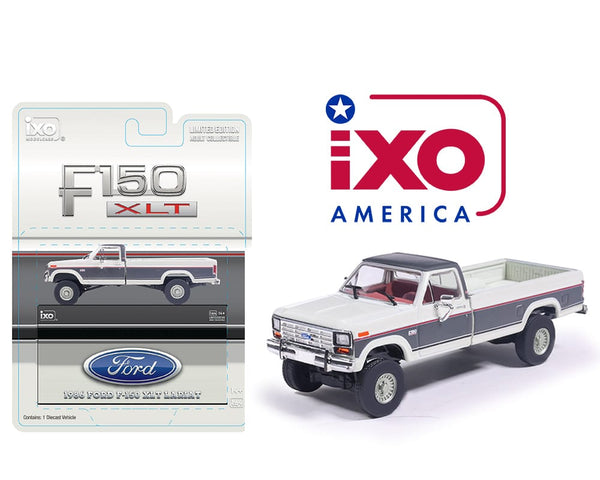 IXO 1986 Ford F150 XLT Lariat White and Grey 1/64 IA64031