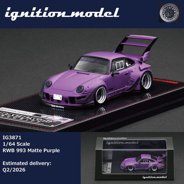  Porsche Rauh-Welt Begriff RWB 993 Black Ignition Model 1/64 scale