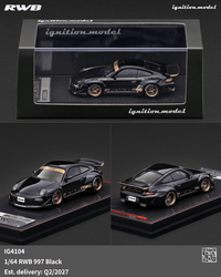 (PRE-ORDER) Porsche RWB 997 Black Ignition Model 1/64