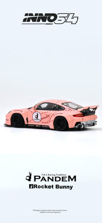 Porsche 911 997 Pandem Pink Pig Inno64 1/64 scale