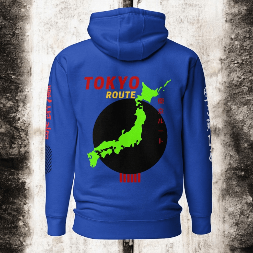 Tokyo Route Hantsu Driven Hoodie v2 Blue – Hanz Driven