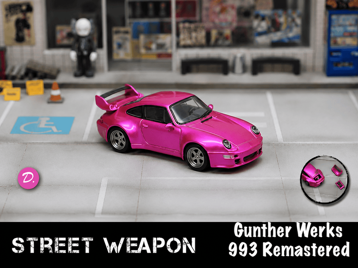Porsche 911 993 Gunter Werks Pink Chrome Limited Edition Street Weapon