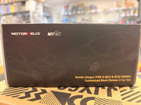 Honda Integra Type R DC2 & DC5 Mugen Customized Black Chrome 2-Car Set Numbered Motorhelix TMCS 2026 Limited Edition 499pcs made
