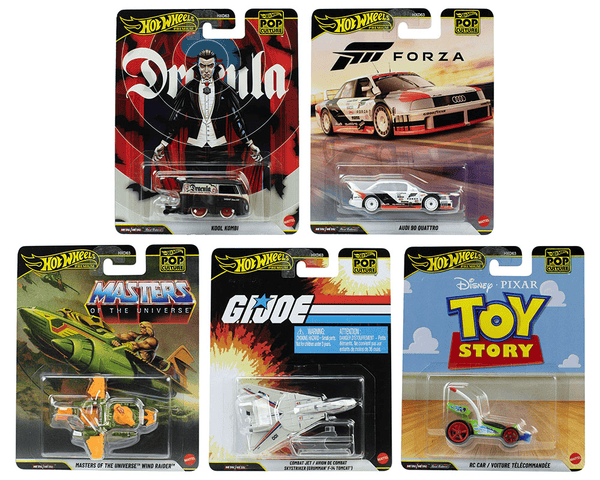 Hot Wheels 2026 Pop Culture R Assortment 5x Car Set – Hanz Driven