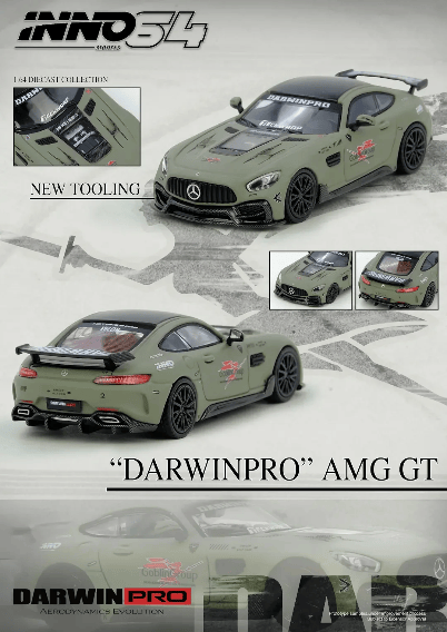 Mercedes AMG GT Darwin Pro Inno64 1/64 scale – Hanz Driven