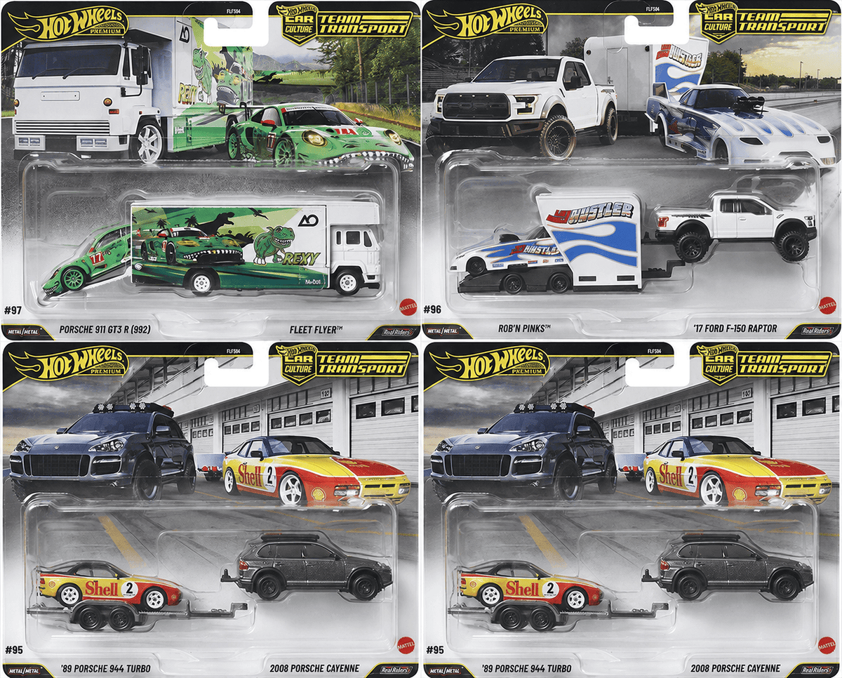Team Transport 2026 M Case 4x Car Assortment Hot Wheels