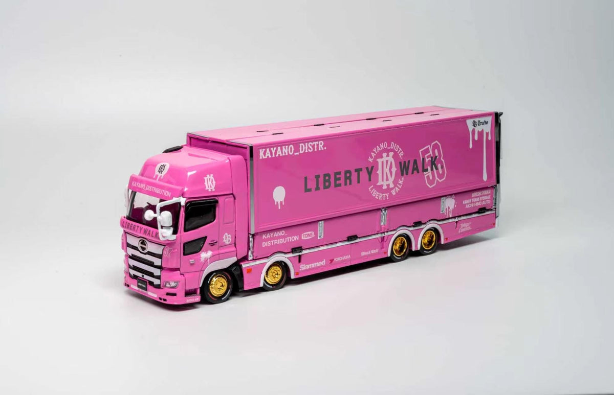 (Pre-order) Hino 700 LB Pink Kayano Distribution Edition GCD 1:64 KS-093-738