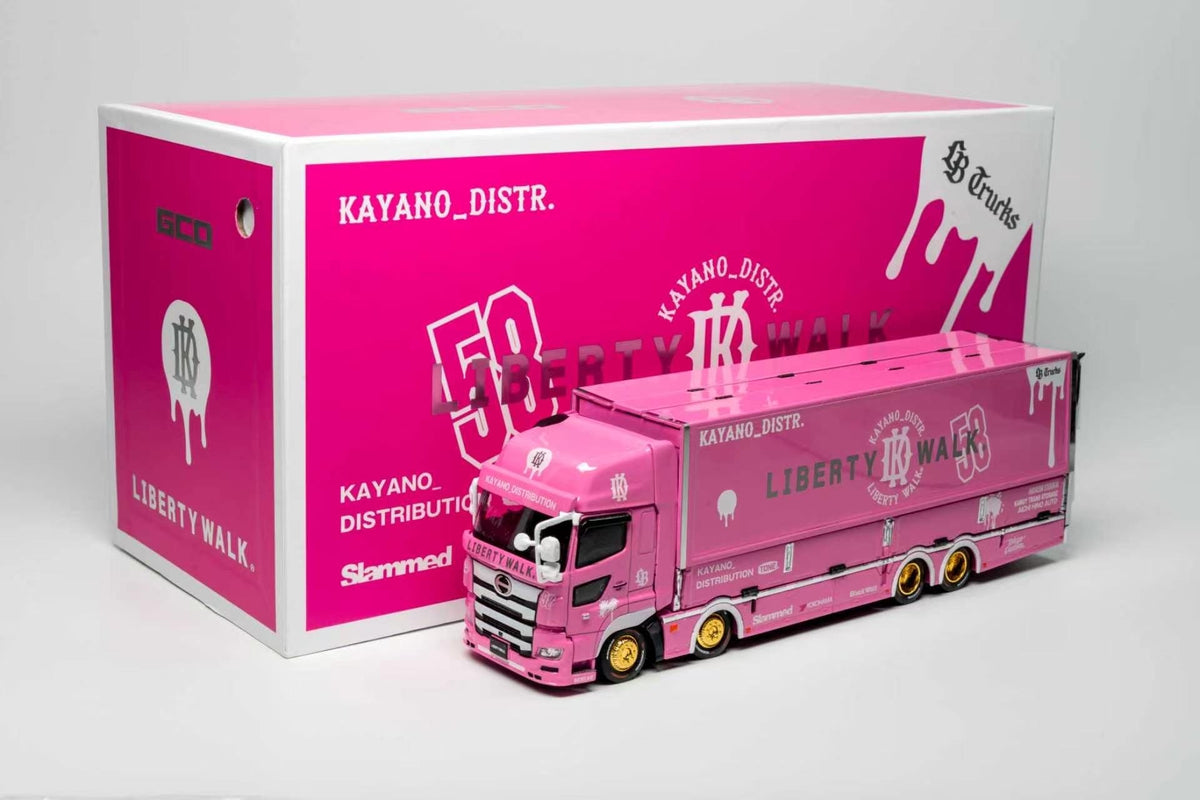 (Pre-order) Hino 700 LB Pink Kayano Distribution Edition GCD 1:64 KS-093-738