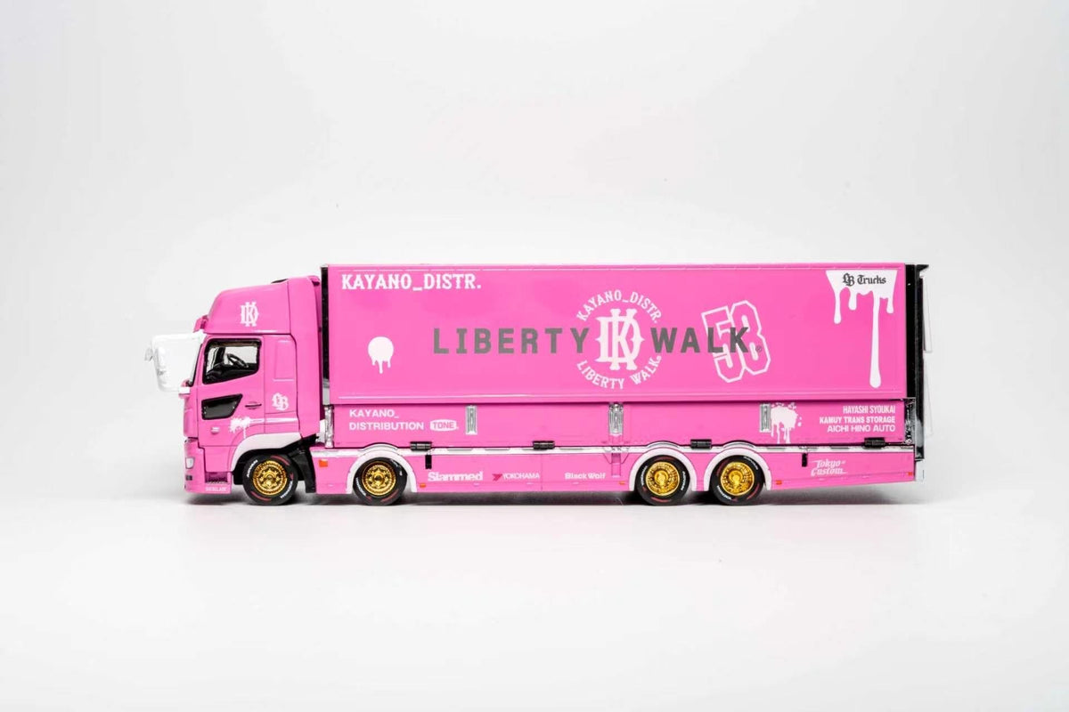 (Pre-order) Hino 700 LB Pink Kayano Distribution Edition GCD 1:64 KS-093-738