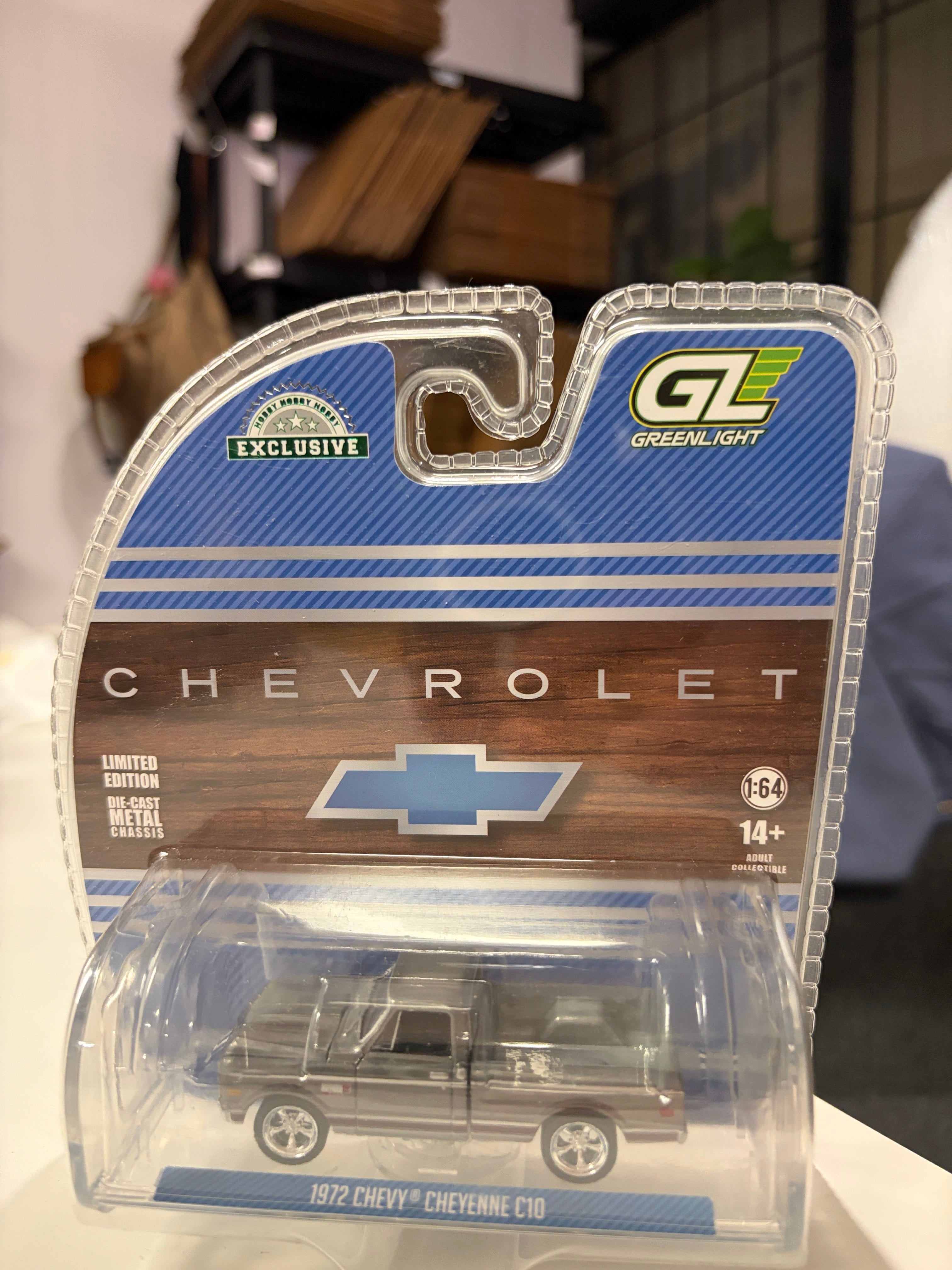 Chase Raw 1972 Chevrolet Cheyenne C10 Short Bed Blue Grey