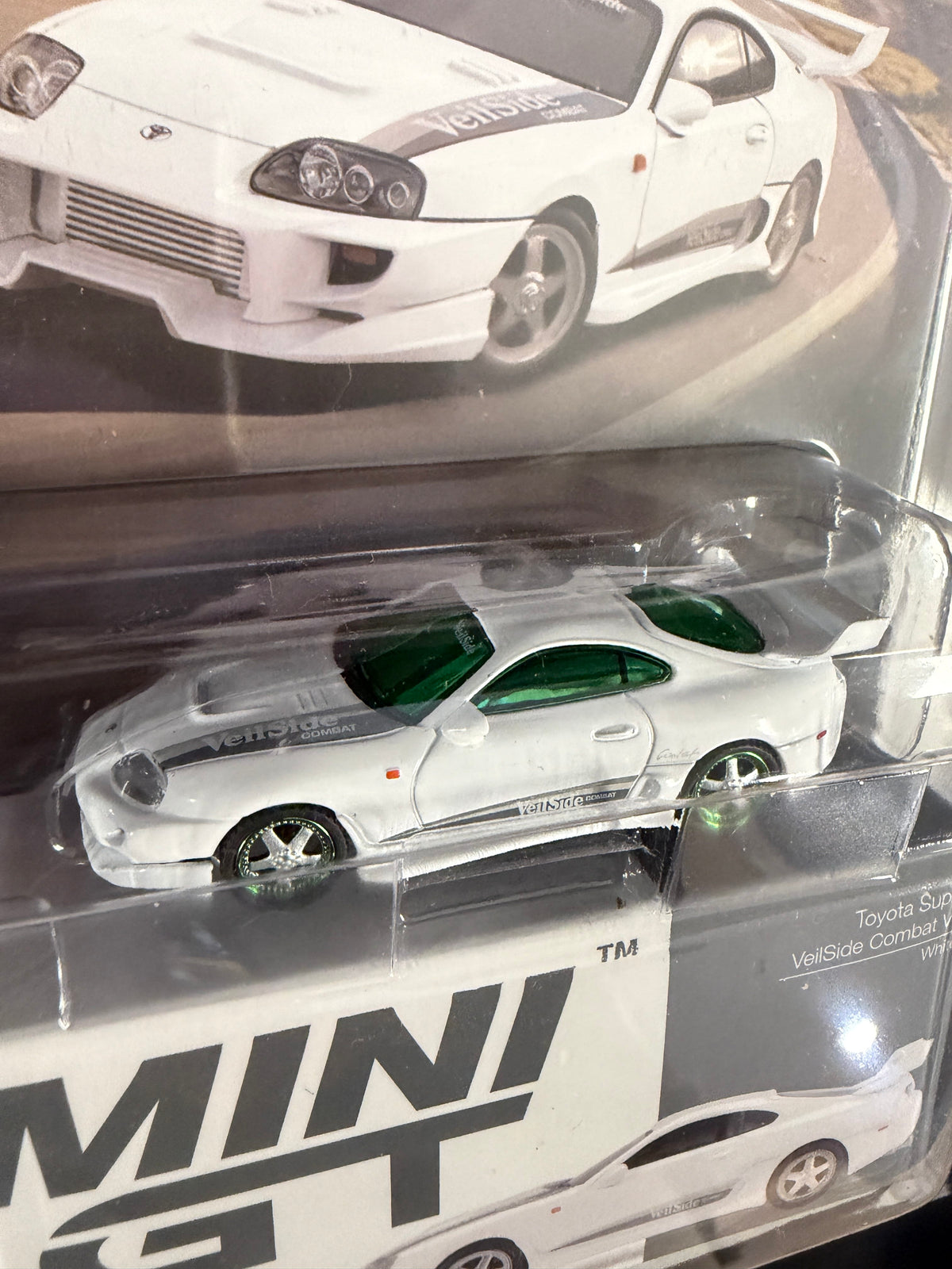Toyota Supra VeilSide Combat V-I White Mini GT 1:64 MGT01104-BL CHASE