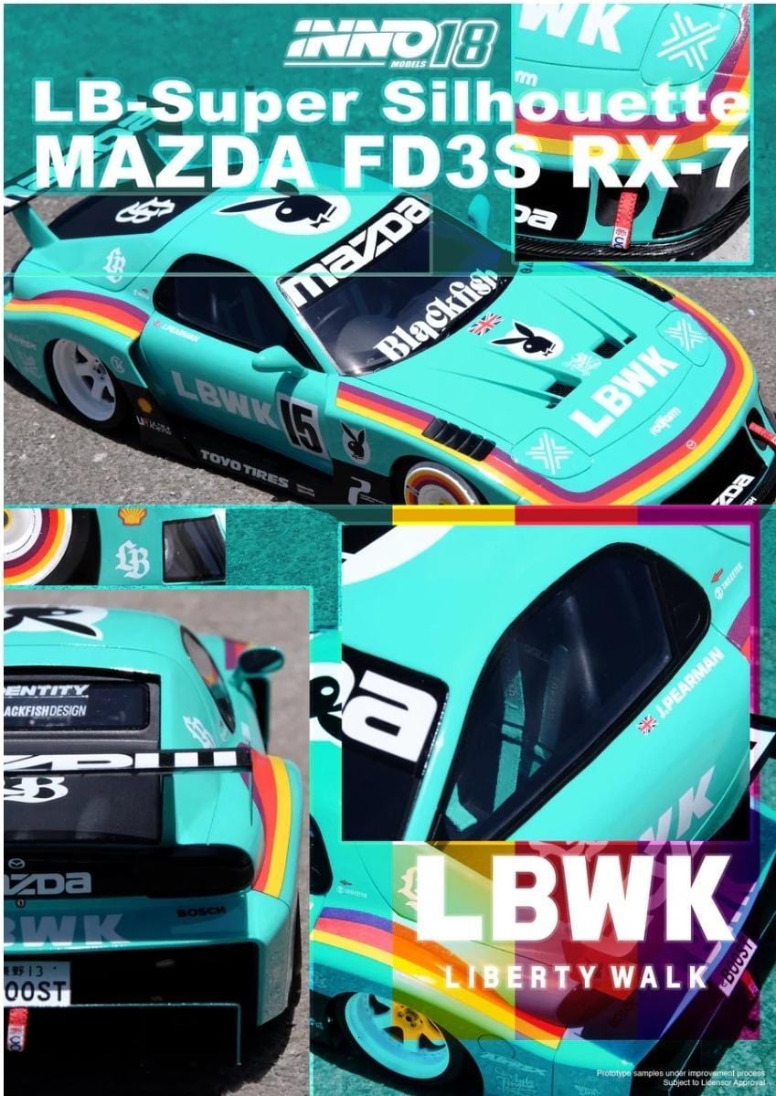 Mazda RX-7 FD3S LB- Super Silhouette INNO18 1/18 RESIN LBWK – Hanz