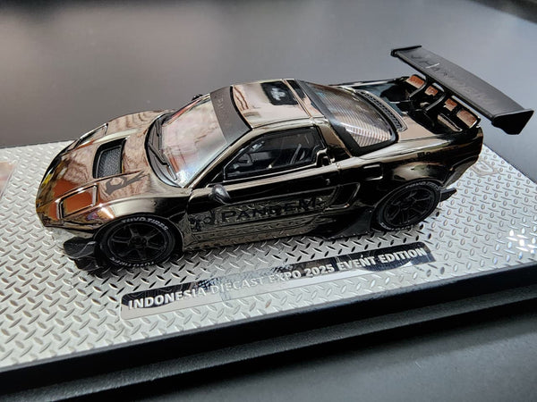 Chase Honda NSX NA1 Rocket Bunny Black Chrome IDE 2025 Exclusive Event Model Inno64