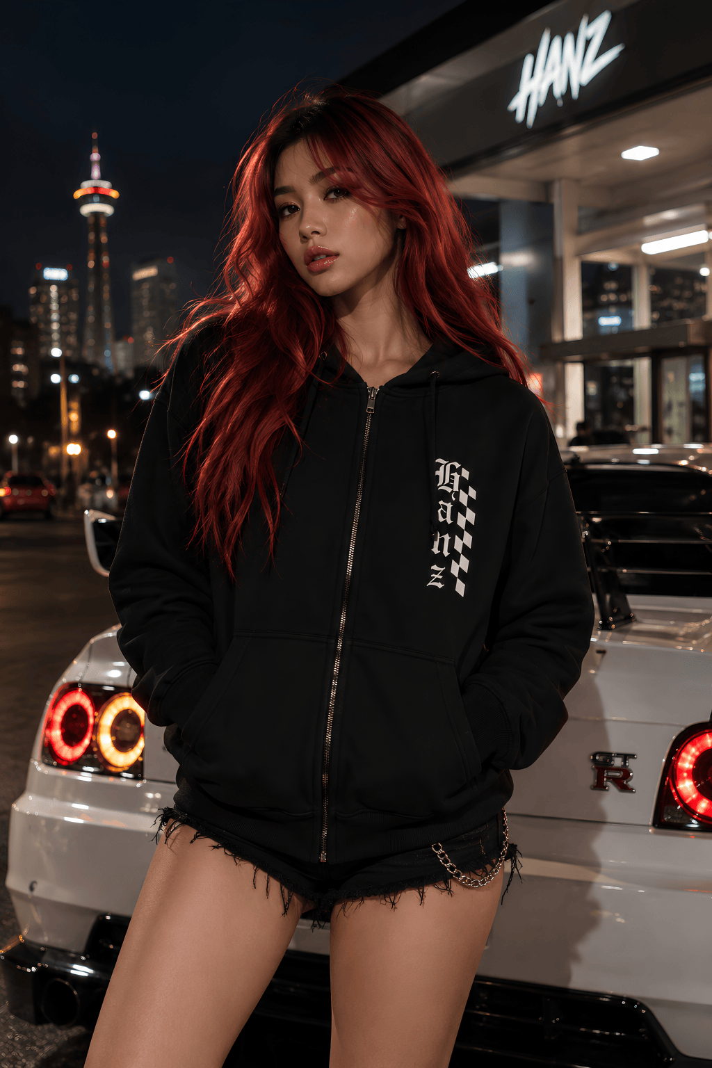 East Van Premium Zip Hoodie Black