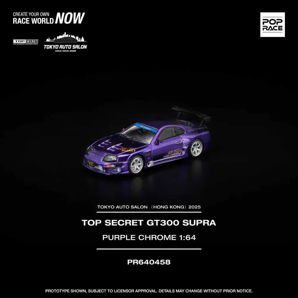 その他 pop2027 Top Secret GT300 Supra Purple Chrome TASHK 2025 Exclusive Model