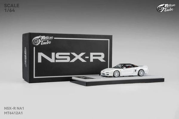 NSX-R Metallic White Micro Turbo 1/64 scale