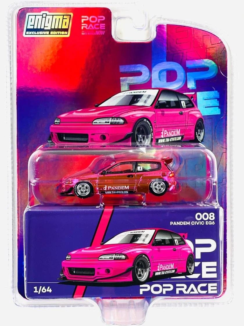 Chase Pandem Honda Civic EG6 Pink Pop Race Enigma Collab Special