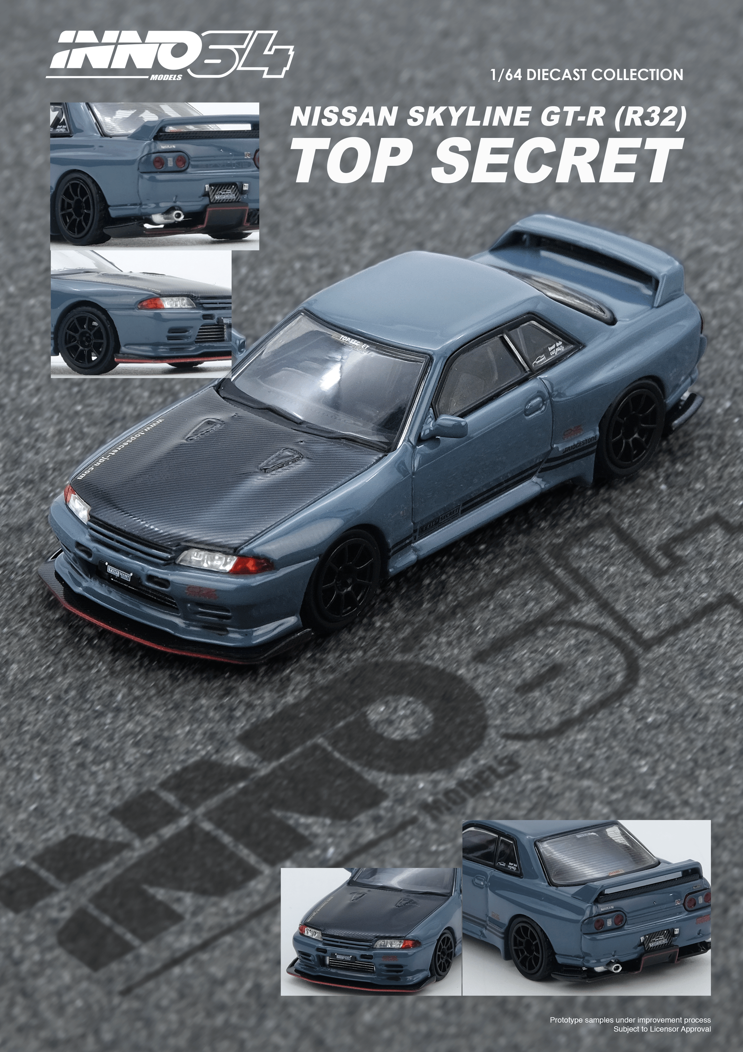 Top Secret R32 GT-R Stealth Grey Inno64 – Hanz Driven Top Secret R32 GT-R Stealth Grey Inno64 – Hanz Driven