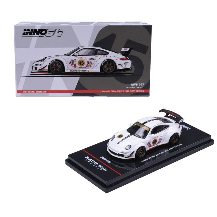(Pre-order) Porsche 911 997 RWB Musashi Yamato Canadian Diecast Expo 2026 Event Edition Inno64 1/64 scale IN64-RW997-CDE26