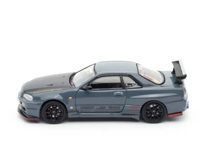 Top Secret Nissan Skyline GT-R R34 Stealth Gray GTSHOW Event Special Edition Inno64 1/64 scale