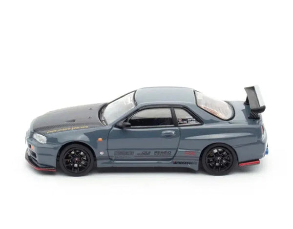 Top Secret Nissan Skyline GT-R R34 Stealth Gray GTSHOW Event Special Edition Inno64 1/64 scale