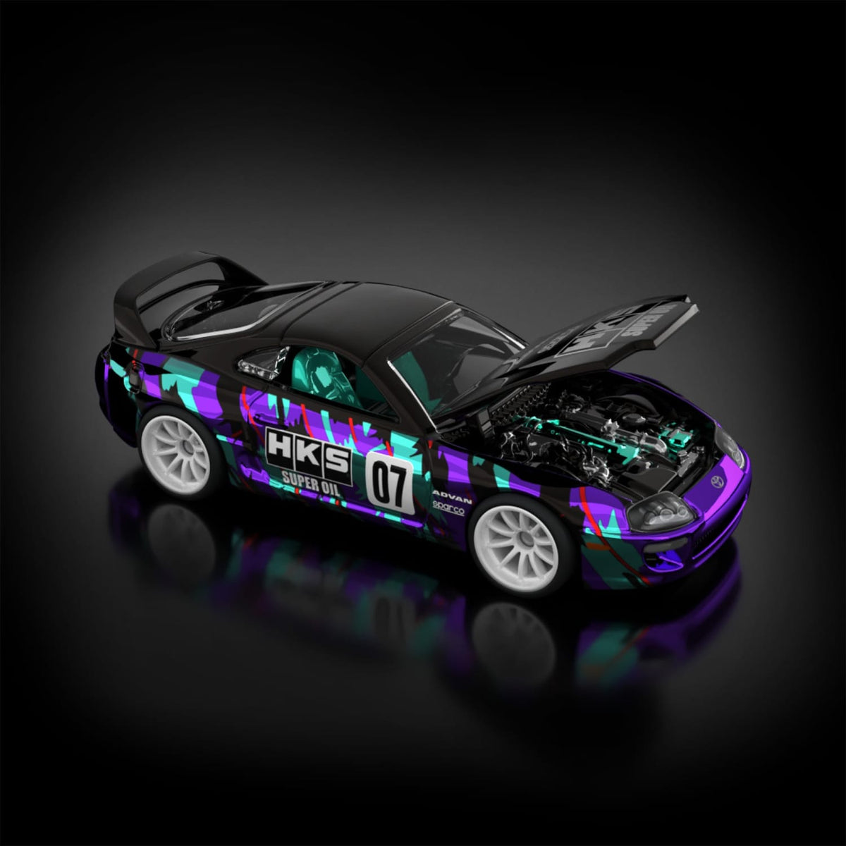 1997 Toyota Supra Purple sELECTIONs RLC Hot Wheels 1/64 JCP18