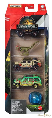 Adventure Seekers Jurassic World 5 Pack Matchbox 1/64