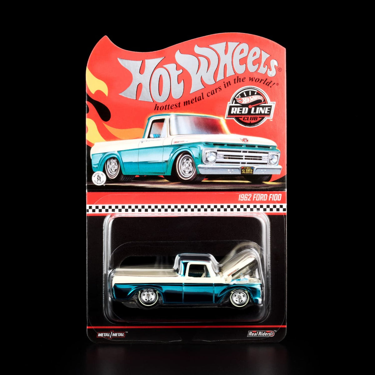 1962 Ford F-100 Teal RLC Exclusive Hot Wheels 1/64 JJY60