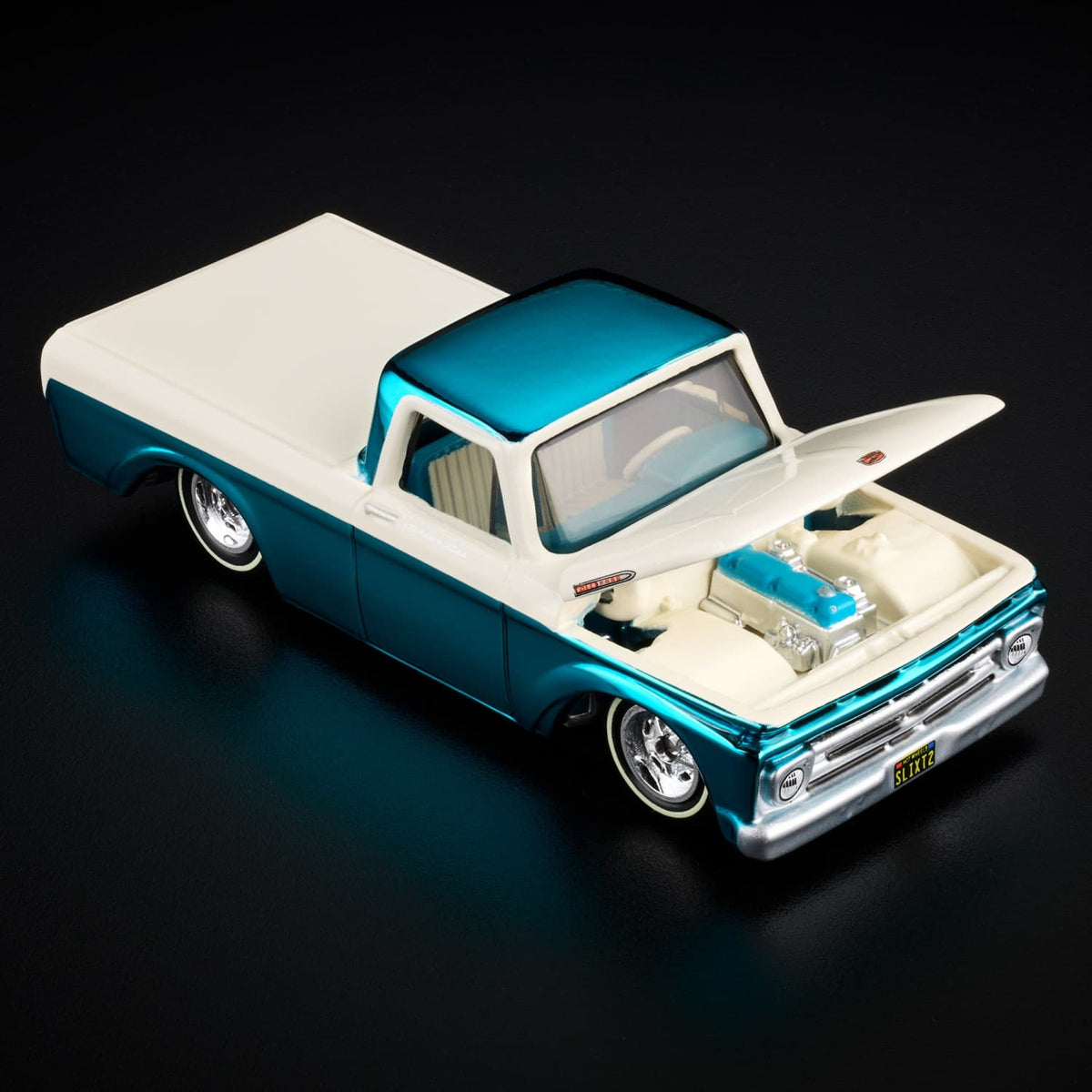 1962 Ford F-100 Teal RLC Exclusive Hot Wheels 1/64 JJY60