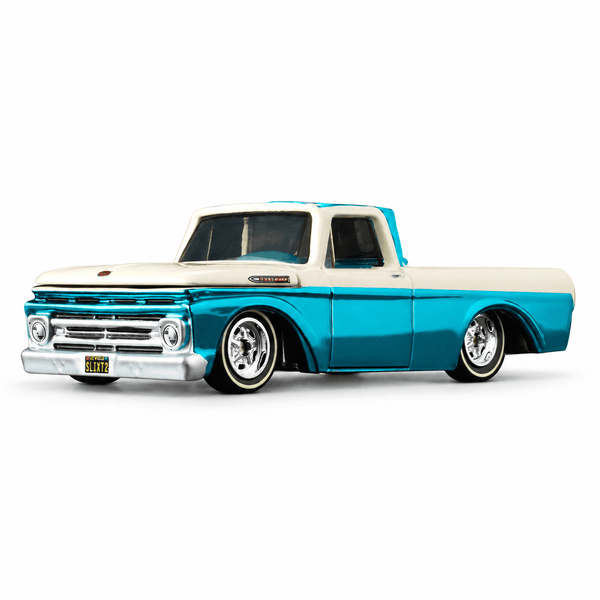 1962 Ford F-100 Teal RLC Exclusive Hot Wheels 1/64 JJY60