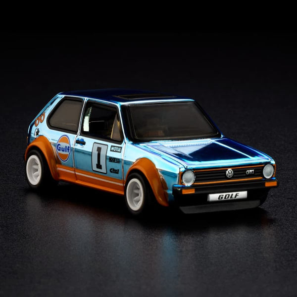 1976 Volkswagen Golf Mk1 GTI Gulf Blue RLC Hot Wheels 1/64 JJY63