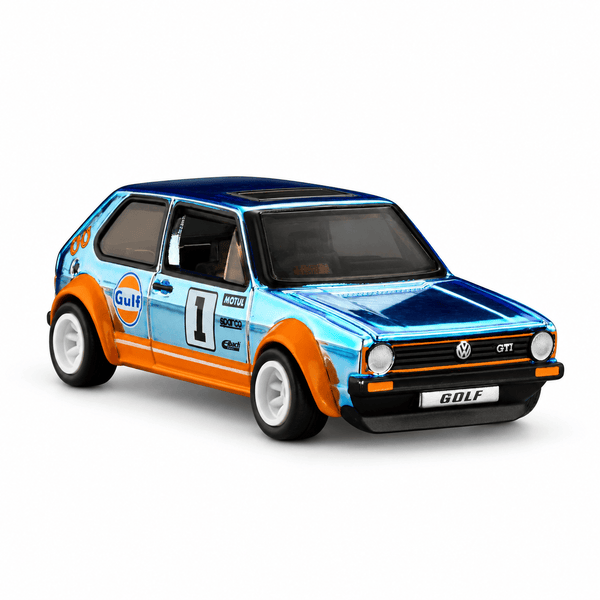 1976 Volkswagen Golf Mk1 GTI Gulf Blue RLC Hot Wheels 1/64 JJY63