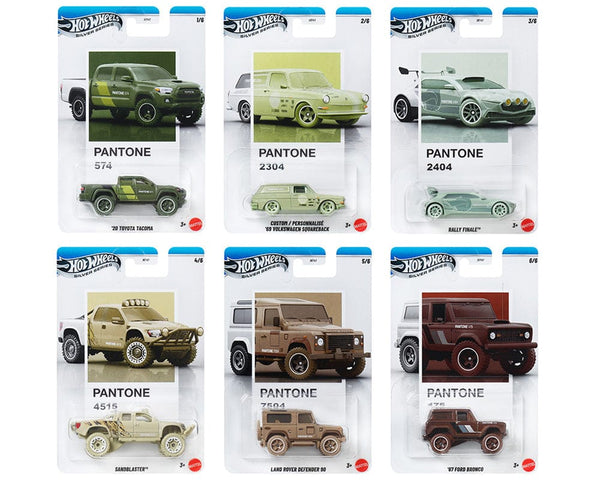 Hot Wheels 1:64 Pantone A Assortment 2025 10x car