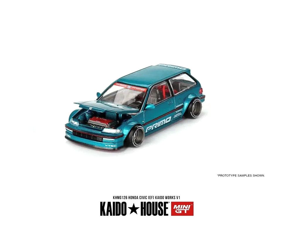 Honda Civic EF Kaido house Works V1 Tahitian Green KHMG126 1/64