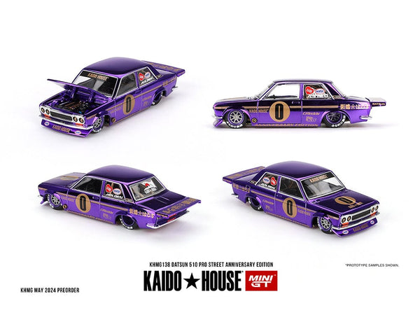 Kaido House Nissan 510 Pro Street シークレット Datsun 510 Pro Street Anniversary edition Purple Kaido House Mini