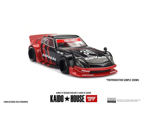 Kaido House x Mini GT 1:64 Nissan Fairlady Z Kaido GT ADVAN Black