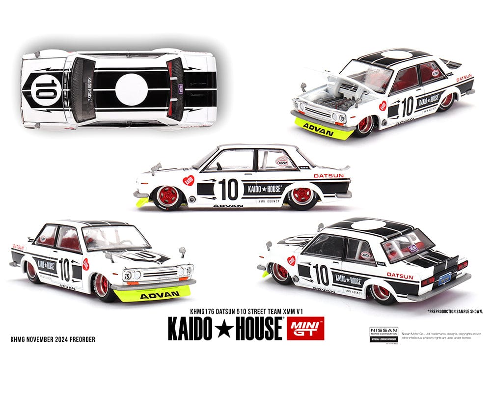 Datsun 510 Street XMM Kaido House Mini GT 1:64 scale – Hanz Driven