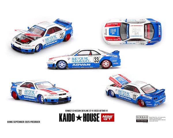 Nissan Skyline GT-R R33 BFTHR V1 White Blue Two-tone House Kaido