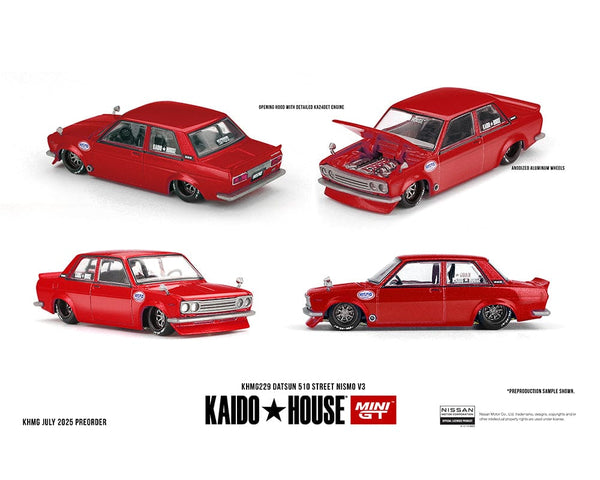 Datsun 510 Street Nismo V3 – Red Kaido House Mini GT 1/64 – Hanz