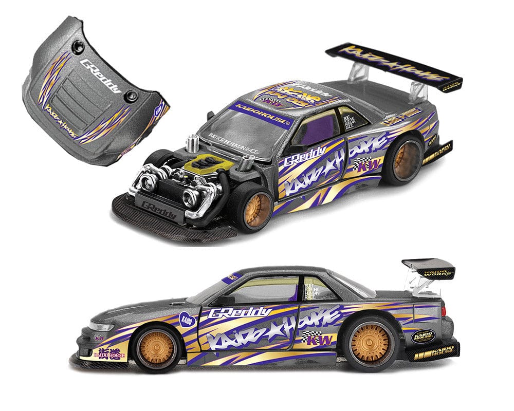 pre-order) Nissan Silvia S13-R Kaido Drift V1 Greddy Gunmetal Gray