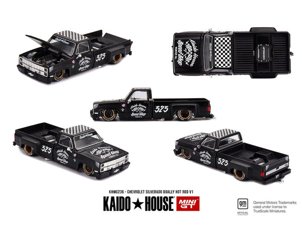 pre-order) Chevrolet Silverado Dually Hot Rod V1 Flat Black Kaido