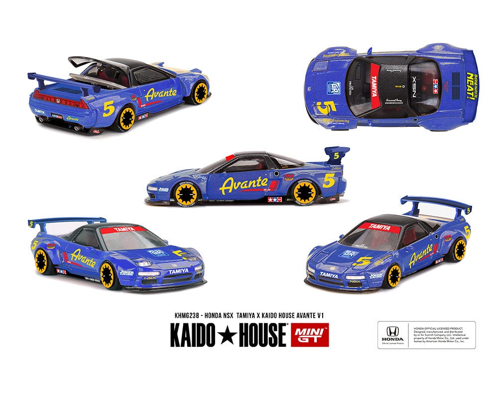 pre-order) Honda NSX Tamiya Avante V1- Blue Kaido House Mini GT 1