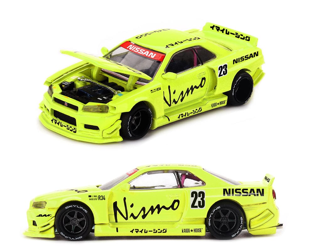 pre-order) Nissan Skyline GT-R R34 Kaido Works V4 Yellow Kaido