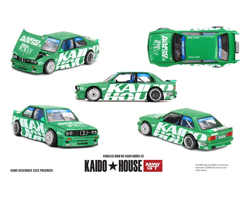 Pre-order) BMW M3 Kaido Works V2 Green kaido House Mini GT – Hanz