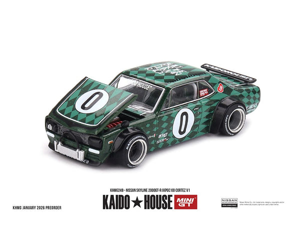Nissan Skyline 2000 GT-R KPGC10 Cortez V1 Kaido House Mini GT 1/64