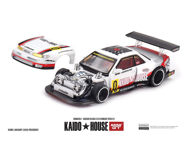 Kaido House x Mini GT 1:64 Nissan Silvia S13-R Circuit Spec V1